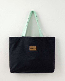 Τσάντα Θαλάσσης 2 όψεων Riva Black-Emerald